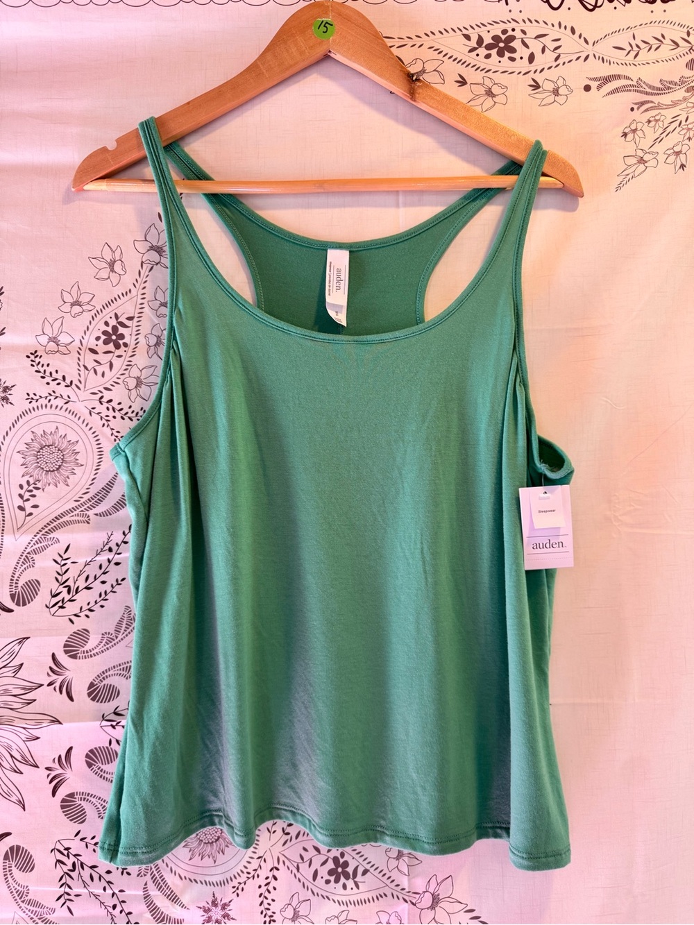 Auden sleepwear Racerback Tank Top - Green